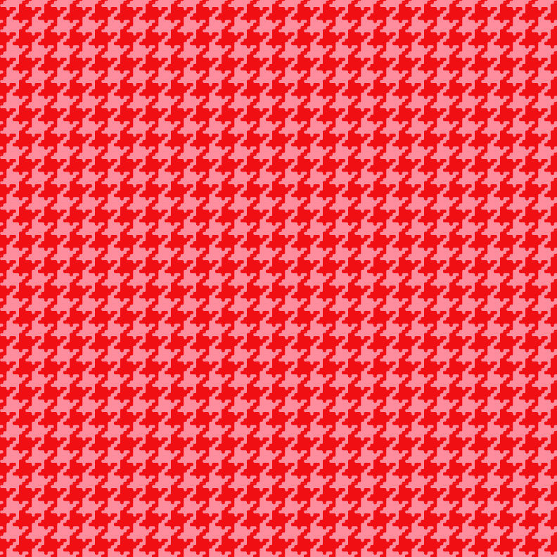 Houndstooth - Red