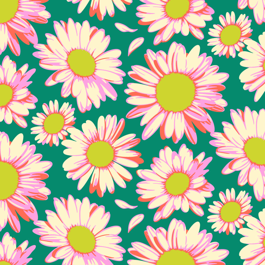 Sunshine Daisies - Emerald