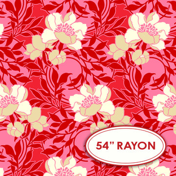 Smitten - rouge 54" RAYON