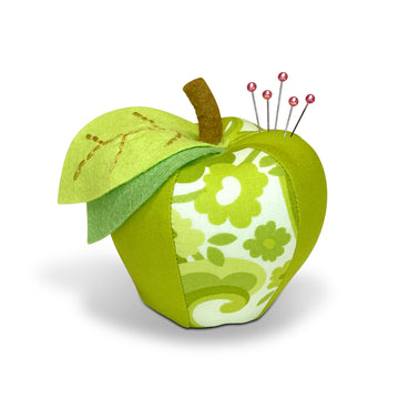 Apple Pincushion Kit - Granny Green