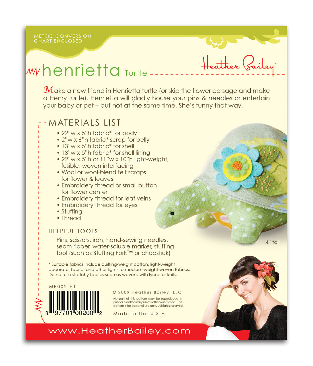 Henrietta Turtle Pincushion