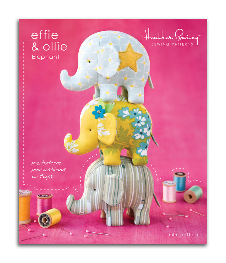 Effie & Ollie Elephant Pincushions