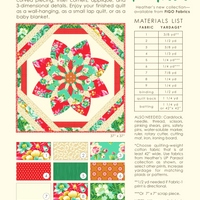 Prize Bloom Quilt Kit - Flame