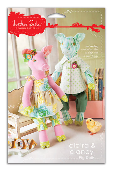 Claira & Clancy Pig Dolls