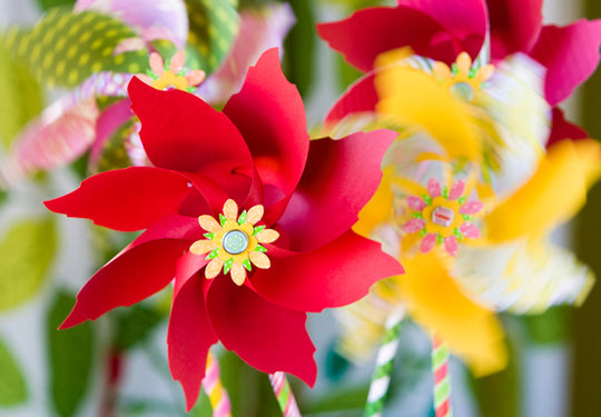 Flower Pinwheels